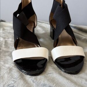 Elegant Black and White Women's Heels